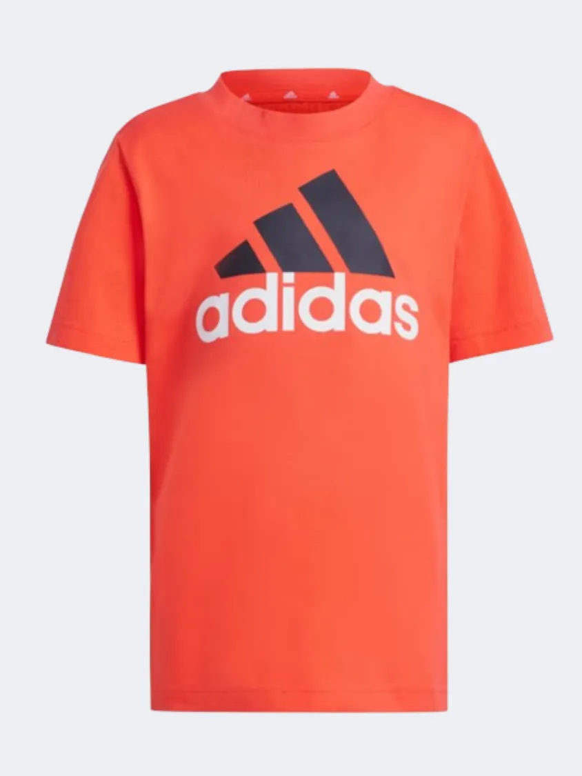 Adidas Essentials Logo Little Boys Sportswear Set Bright Red/Black