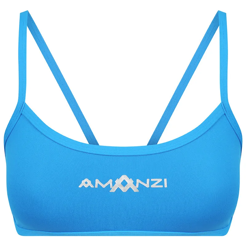 Amanzi - Azure Ladies Sports Bikini Top