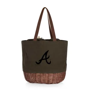 Atlanta Braves - Coronado Canvas and Willow Basket Tote