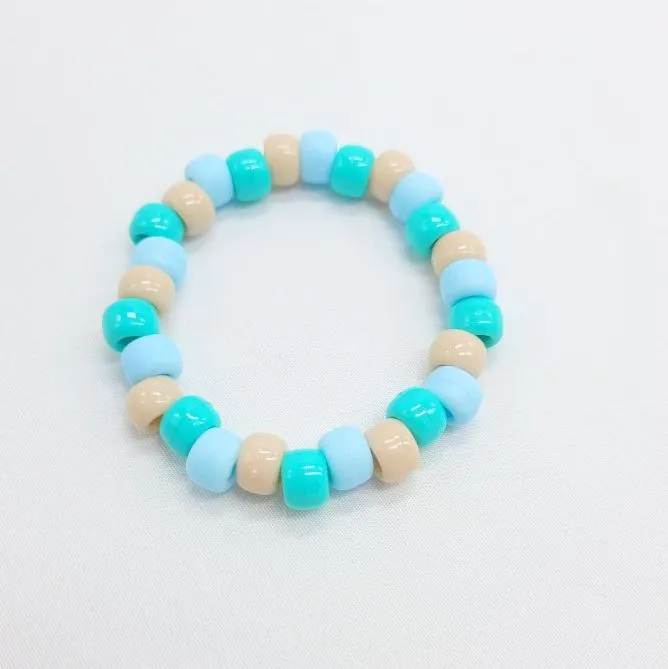 Beachy Vibe Pony Bead Stretch Bracelet