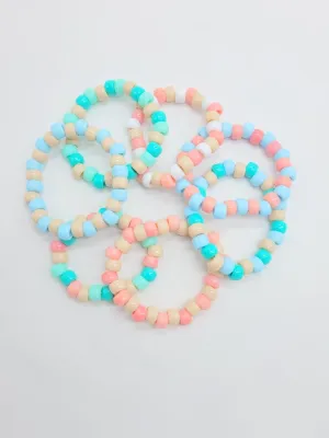 Beachy Vibe Pony Bead Stretch Bracelet