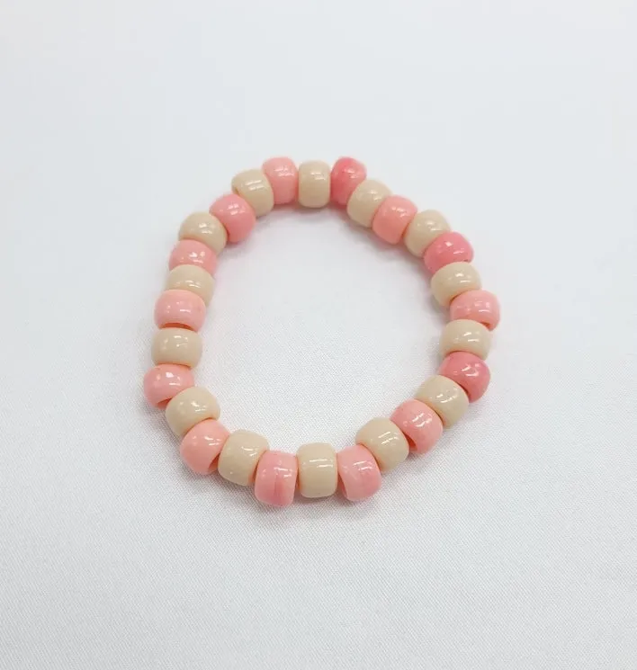 Beachy Vibe Pony Bead Stretch Bracelet