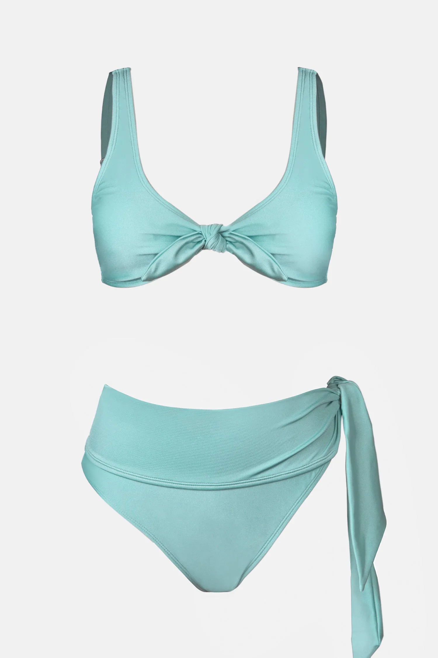 Bunny Tie Bralette & Tie Side Bikini Set