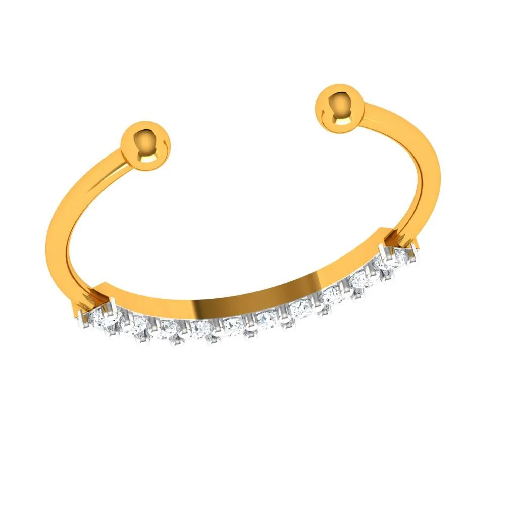 Classic Timeless Gold Diamond Nose Ring