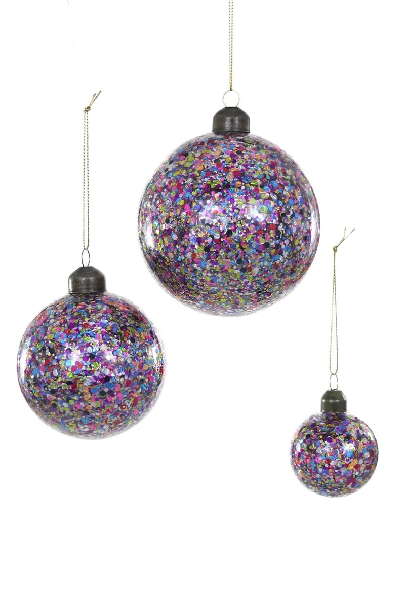 Confetti Bauble Ornaments