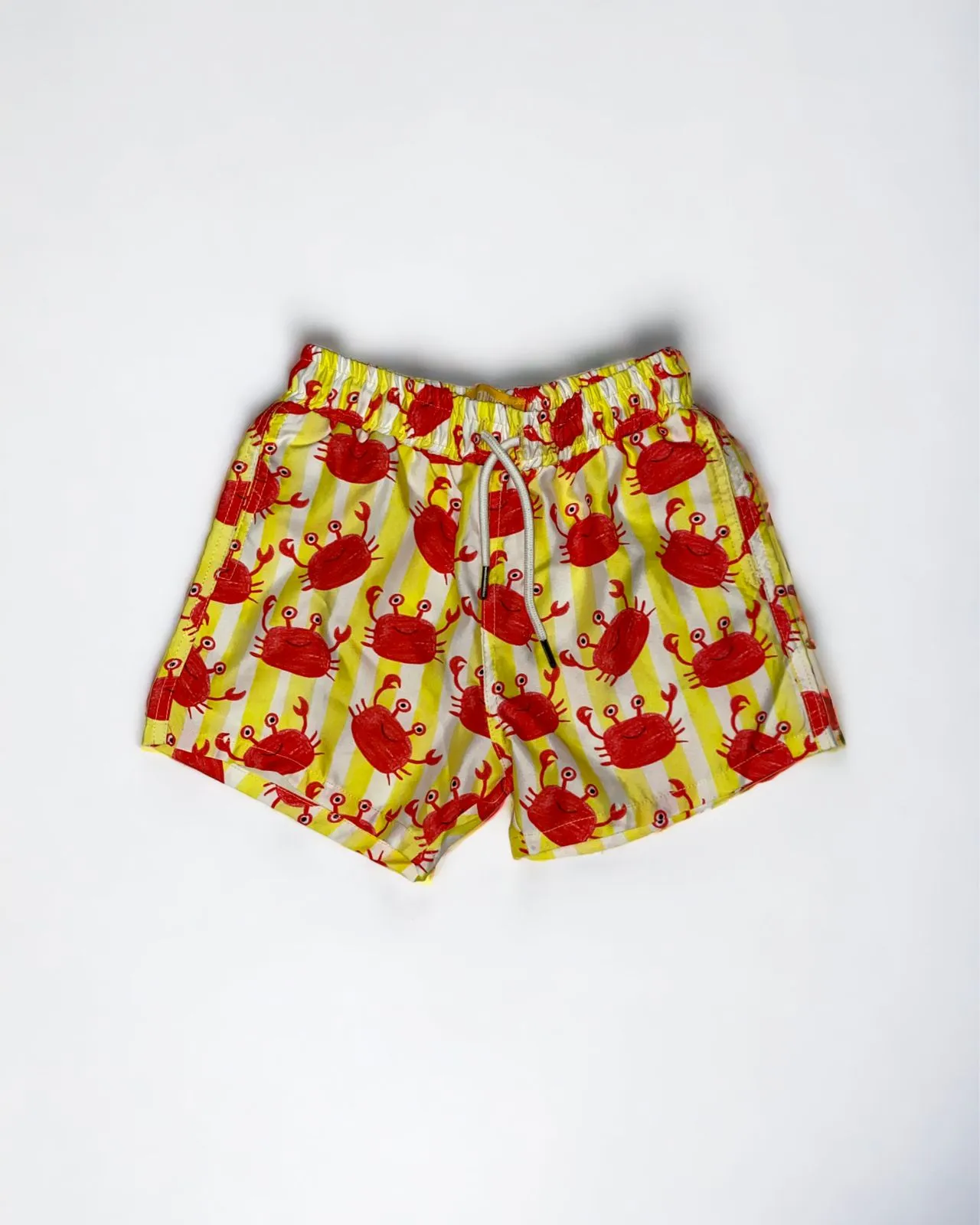 Crab printed striped Kids swimsuit