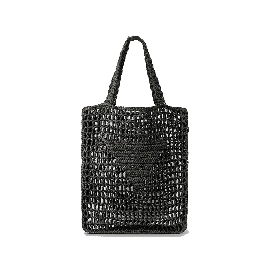 Crotchet Straw Shopping/Beach Bag