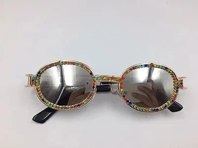 Diamond-Studded Steampunk Sunglasses