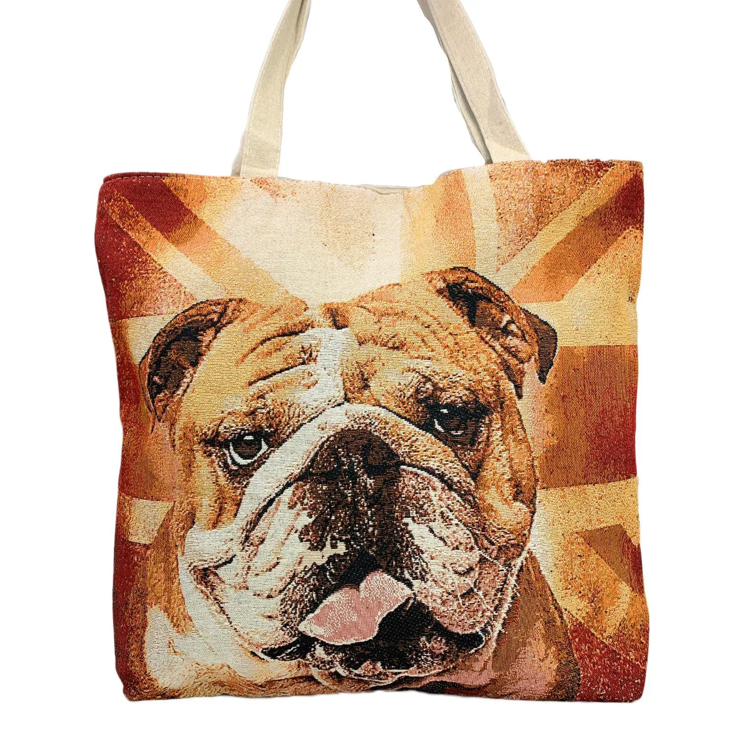 Empire Cove Dog Print Cotton Canvas Tote Bags Reusable Beach Shopping