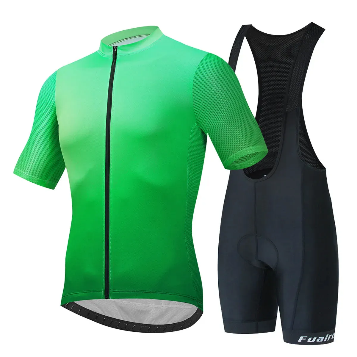 FUALRNY Cycling Jersey Set Men Summer Outdoor Sport Cycling Clothing Quick Dry Bike Clothes Breathable MTB Bicycle Cycling Suit