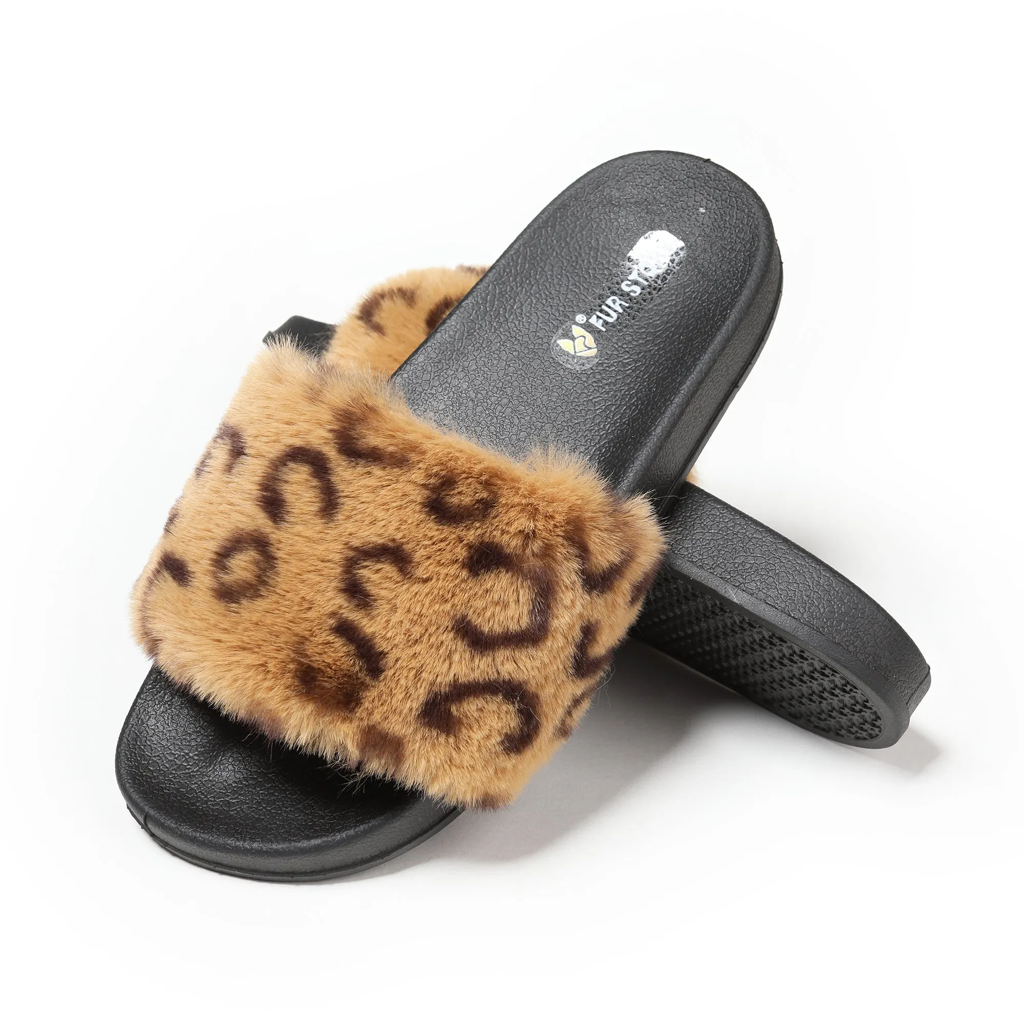 Furry Slides Sandals (Flat)