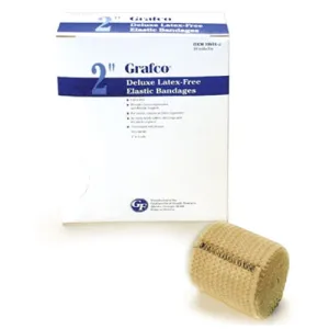 Graham Field 2" Deluxe Elastic Bandages with Self-closure, 10 Each Per Box