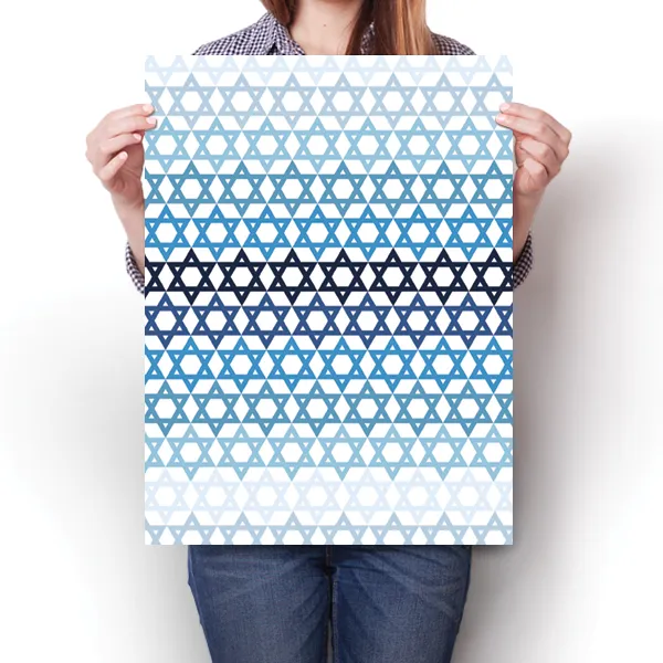 Hanukkah - Gradient Pattern Poster