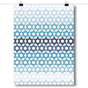 Hanukkah - Gradient Pattern Poster