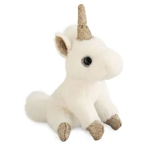 Histoire d'Ours Porte-Cle Licorne Blanc Or - 14cm