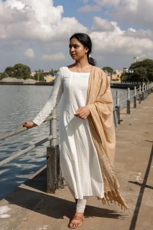 Jodi Simran White (Kurti Dupatta)