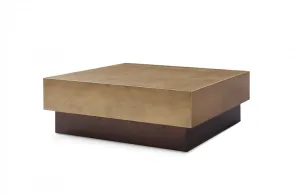 Modrest Derek Modern Metal & Antique Copper Coffee Table