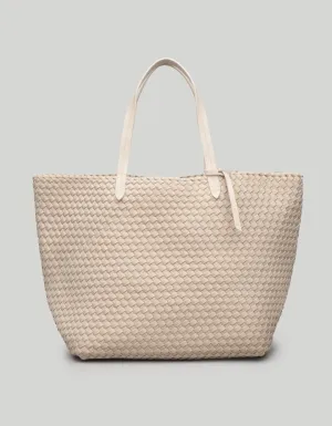 Naghedi - Jet Setter Large Tote in Ecru