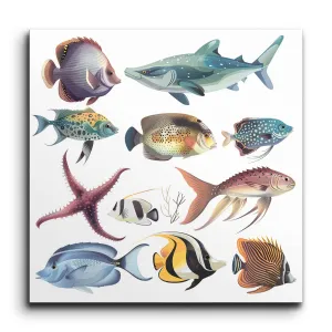 Oceans Vibrant Symphony: Marine Life Art