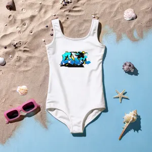 OP BABY OPM GRAFF Print Kids Swimsuit