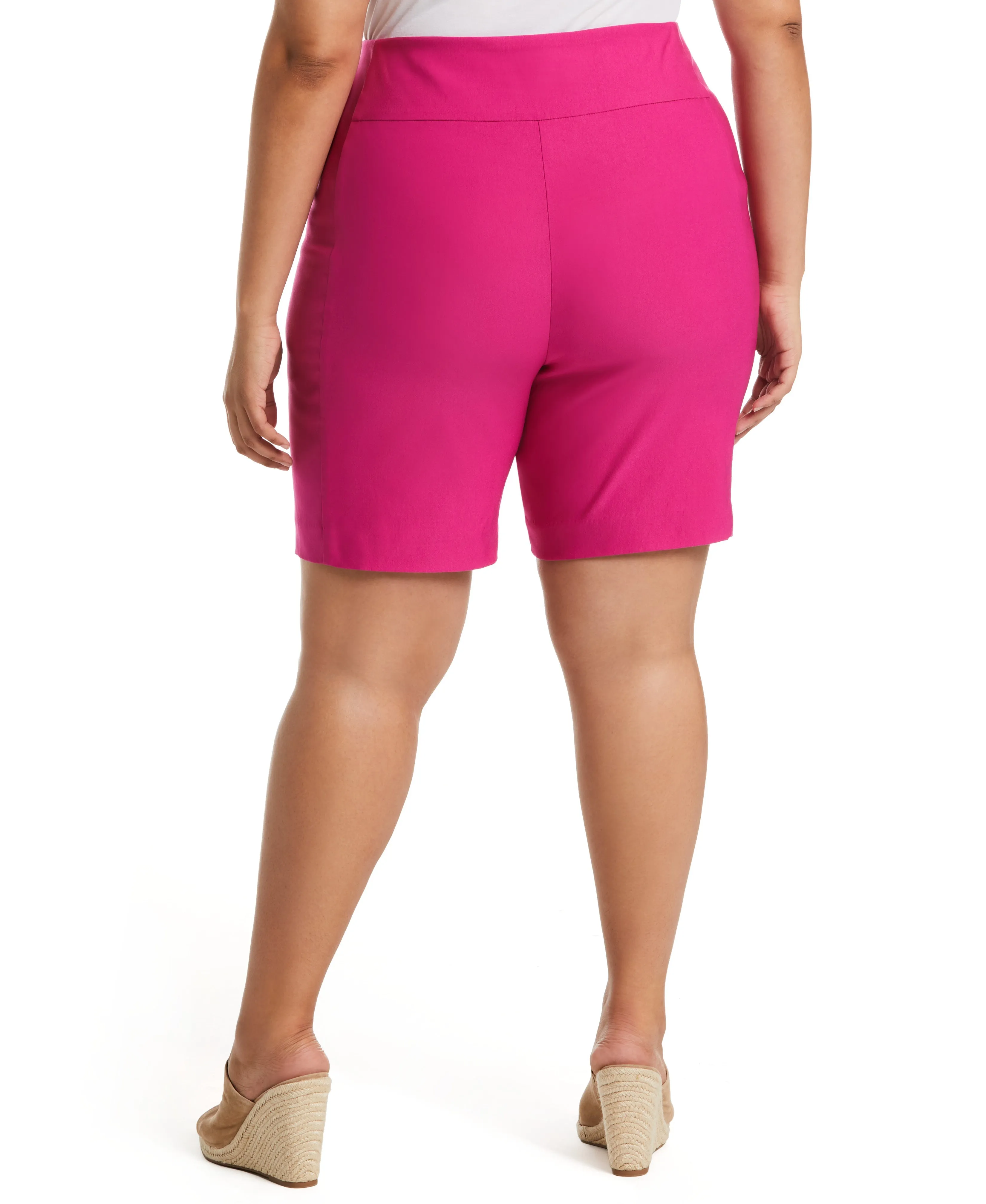 Plus Size Classic Fit Pull-On Short with Zips