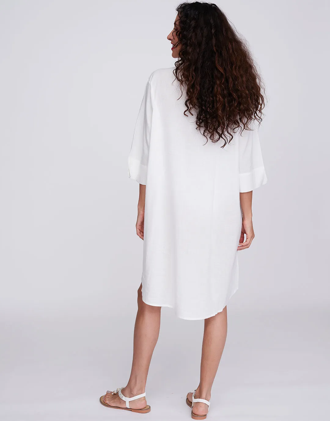 Recife Shirt Dress - White