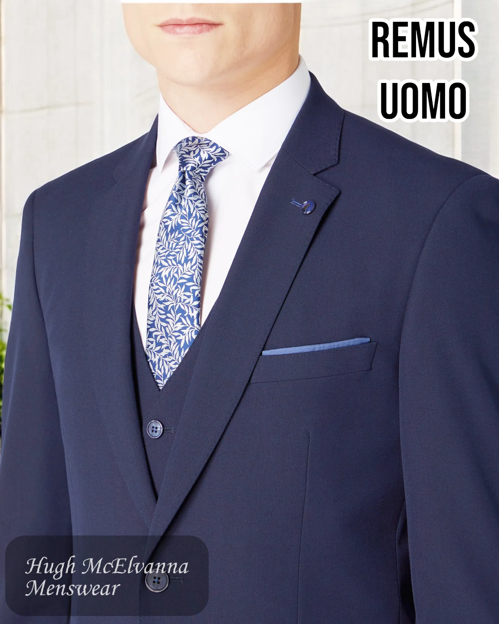 Remus Uomo Navy Suit Jacket - 11770/79