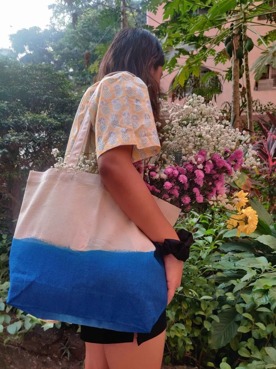 Sassy Sea- Dip Dye Canvas Tote Bag