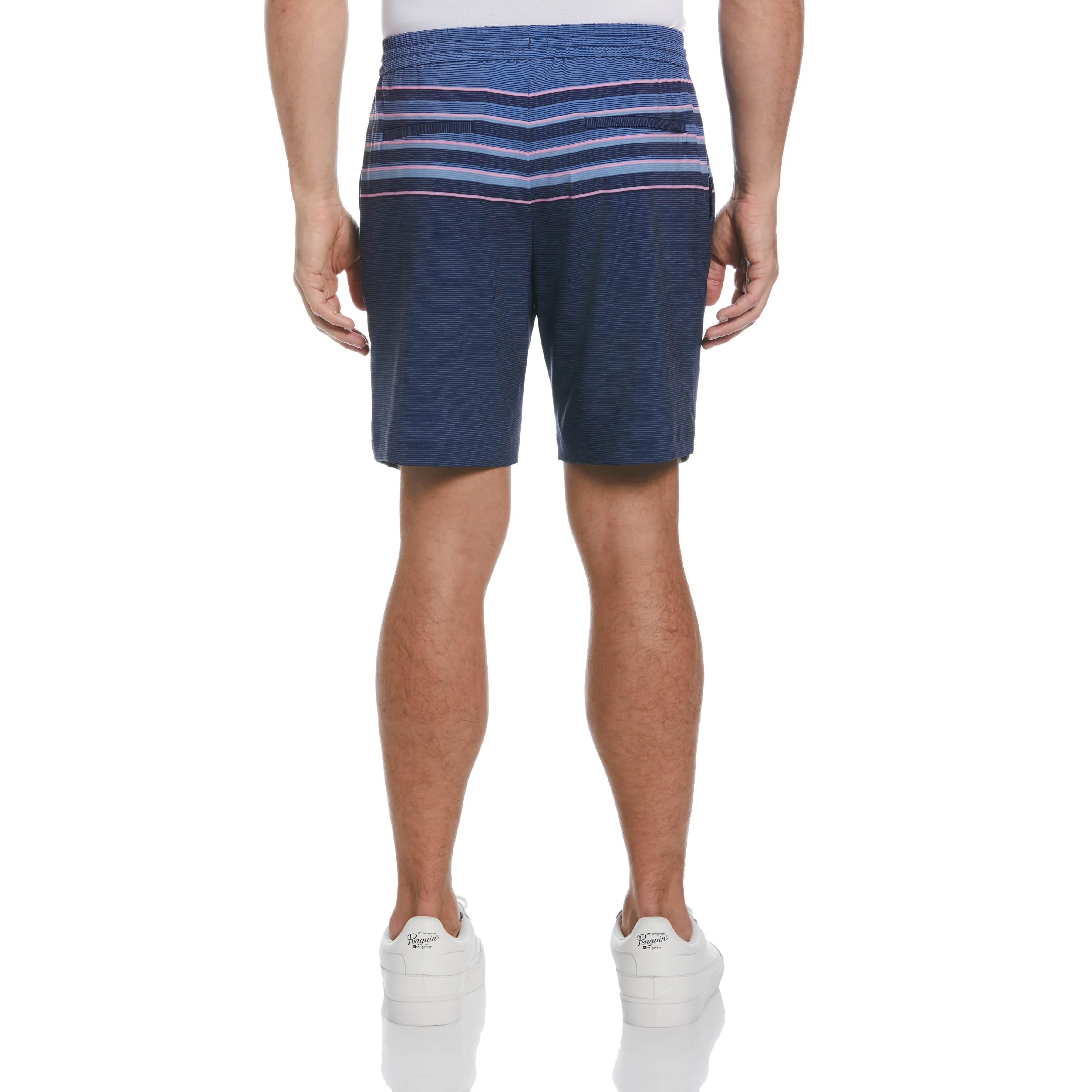 Slub Stripe Block 8" Golf Short