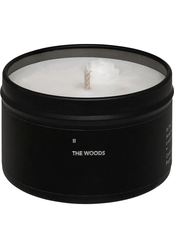 The Woods | MINI BLACK TRAVEL CANDLE