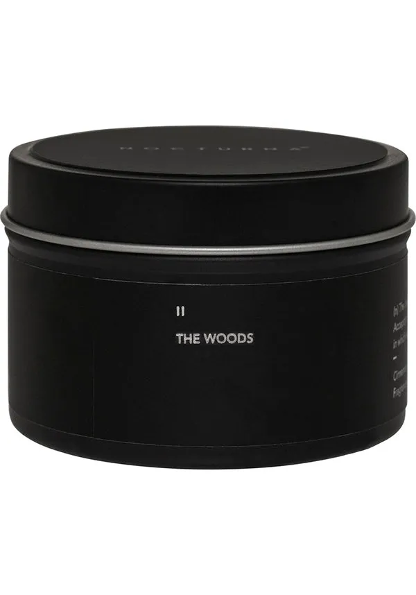 The Woods | MINI BLACK TRAVEL CANDLE