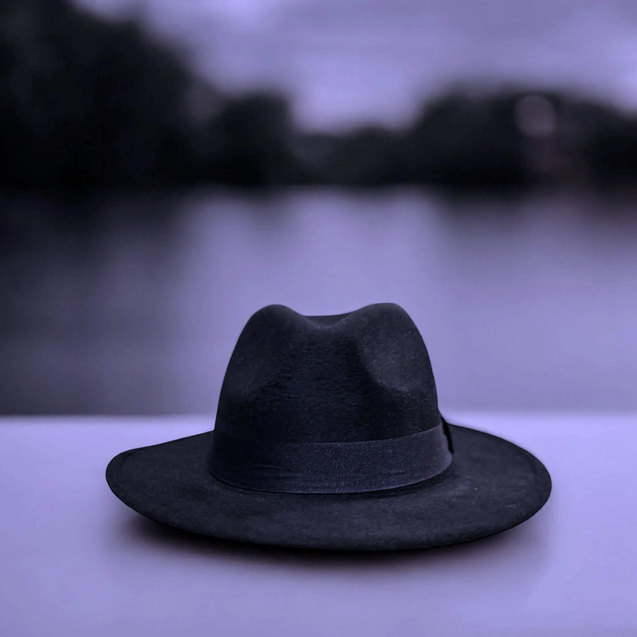 Timeless Black Stiff Brim Fedora Hat