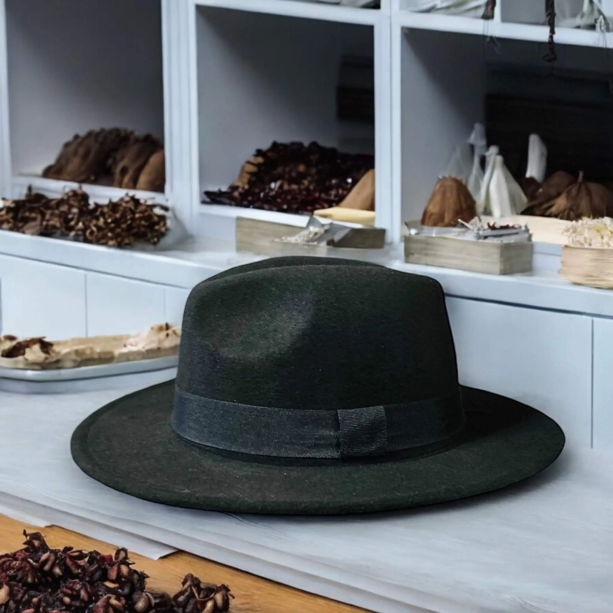 Timeless Black Stiff Brim Fedora Hat