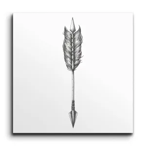 Timeless Elegance: Intricate Arrow Illustration