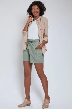 Womnen´s Drawstring Shorts with Pleated Side Pockets