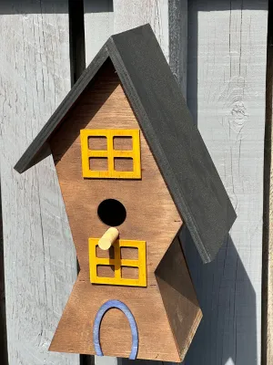 Wooden bird box a great bird nesting box a garden bird box or bird house